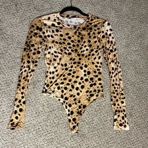 Aritzia’s Wilfred Free brand cheetah print bodysuit